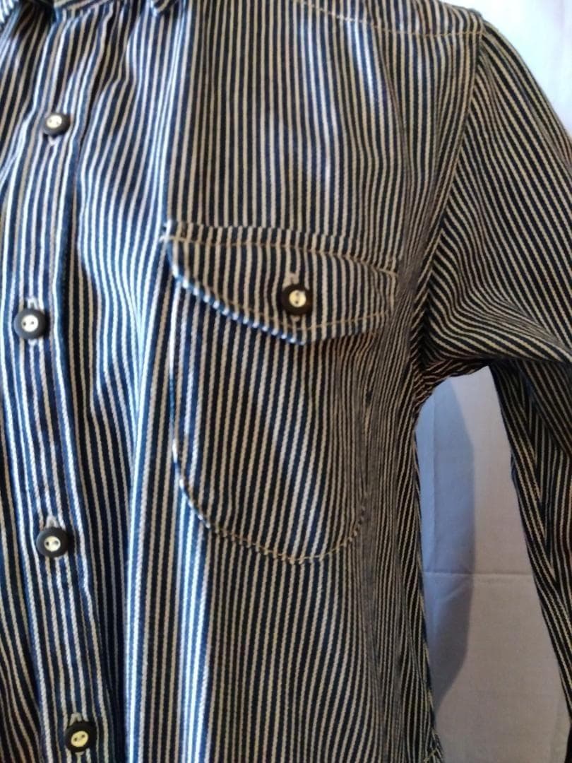 か*ん様 【未使用に近し】45R　ロングワンピース　星3つでサイズL　ストライプ