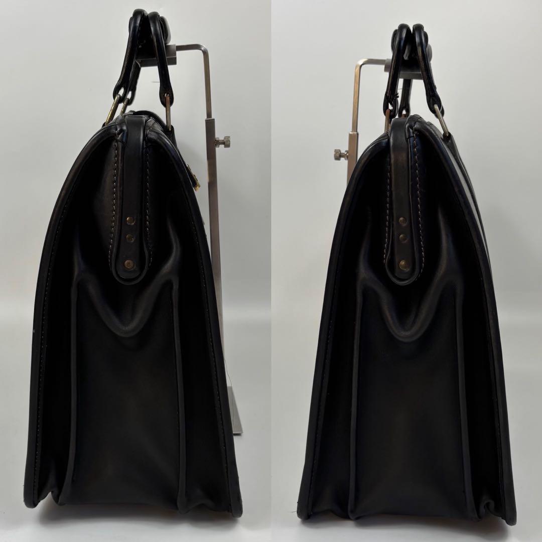 【極希少】 オールドコーチ ダレスバッグ 本革 大容量 USA製 黒 5420