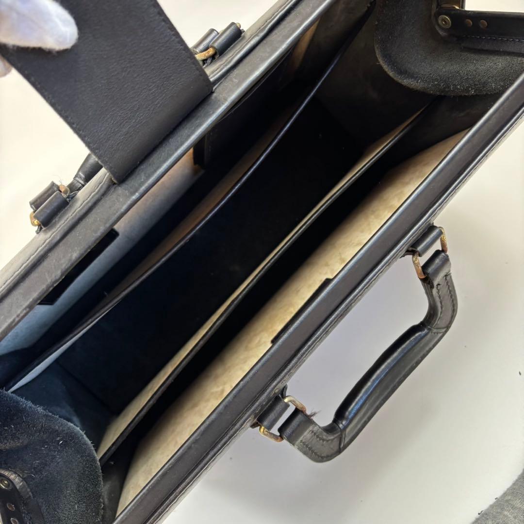 【極希少】 オールドコーチ ダレスバッグ 本革 大容量 USA製 黒 5420