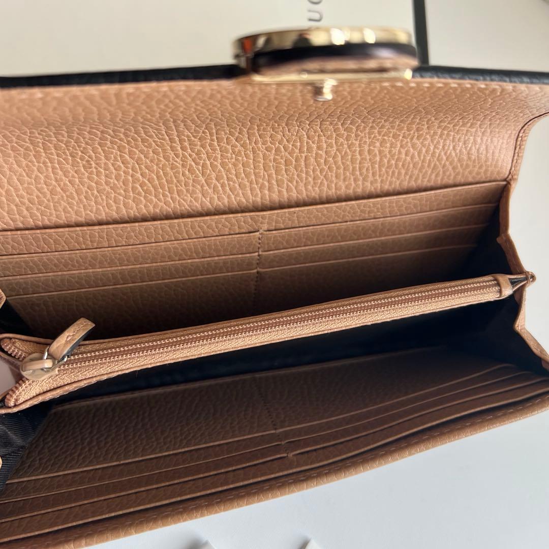 04 美品 GUCCI グッチ 2つ折り 長財布