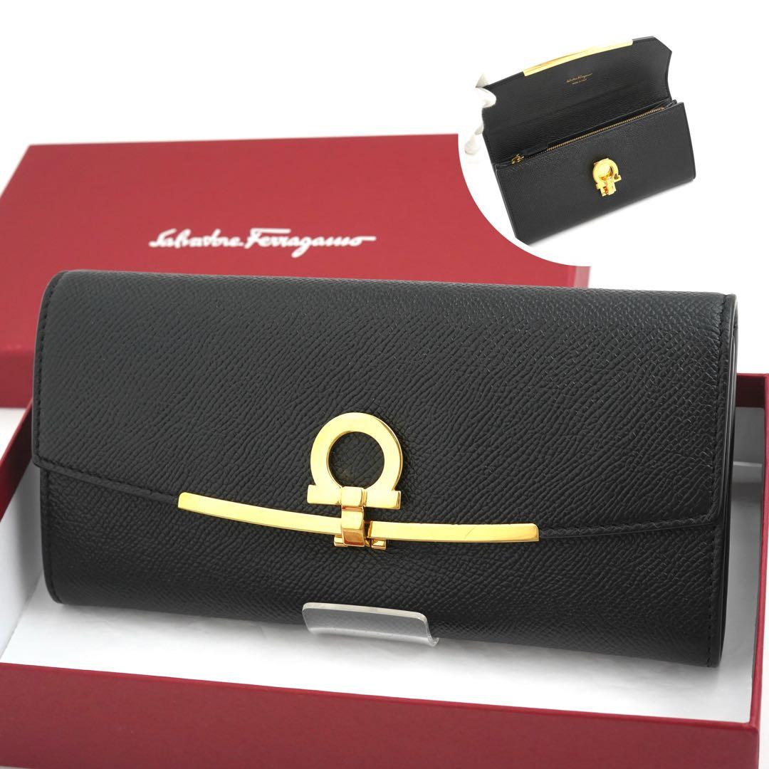 ✨専用✨　Ferragamo 長財布　ガンチーニクロジャー　黒色