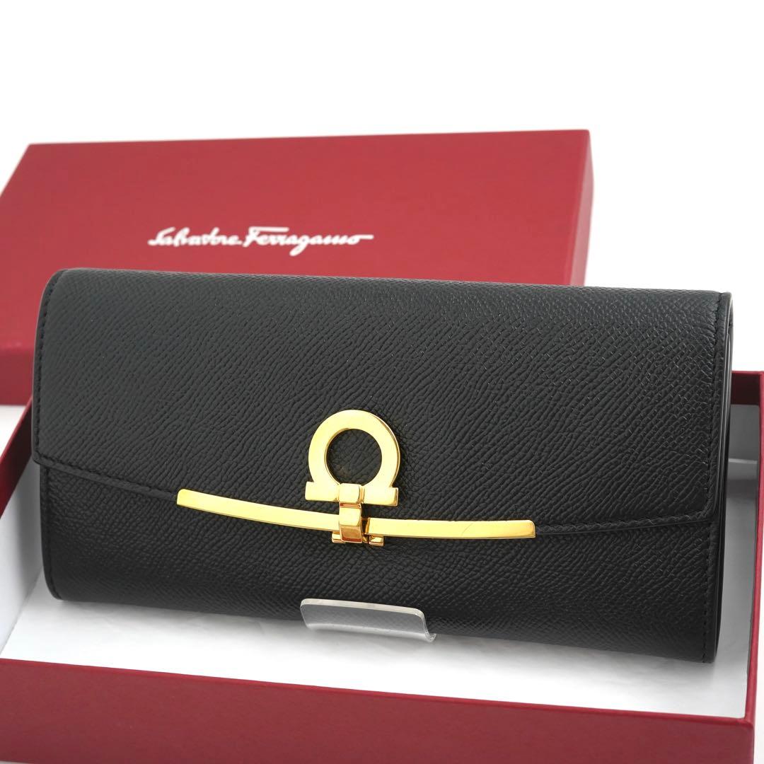 ✨専用✨　Ferragamo 長財布　ガンチーニクロジャー　黒色