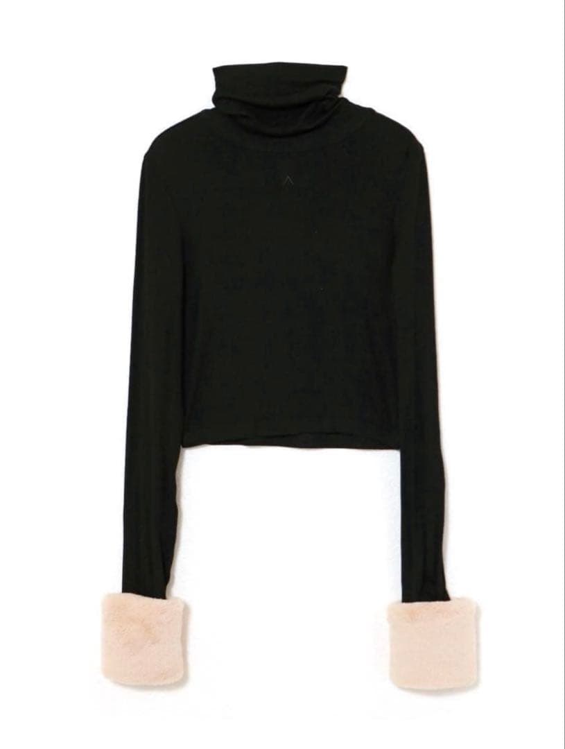 【新品未開封】andmary Doggy fur tops black