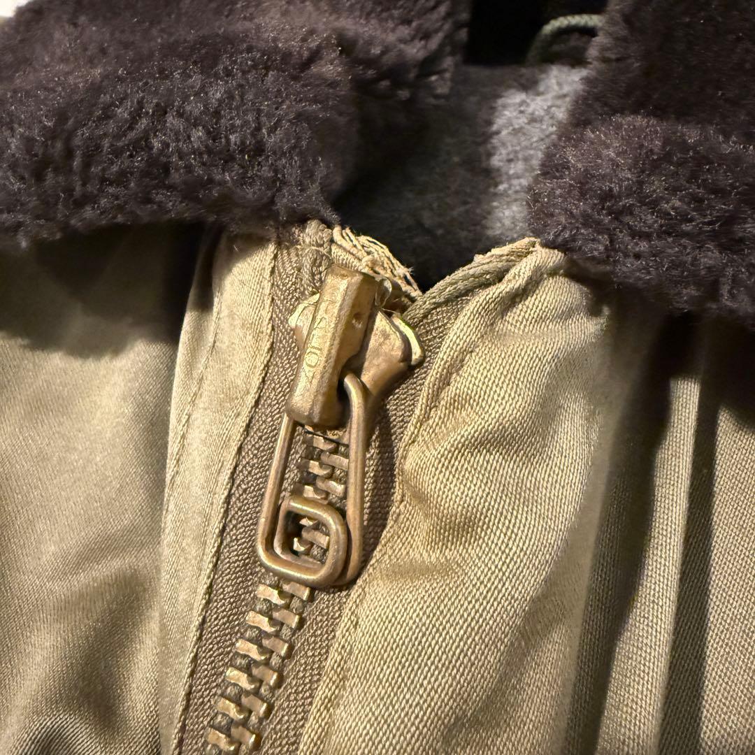 USAAF 実物 B-10 フライトジャケット 40年代 TALON ジッパー