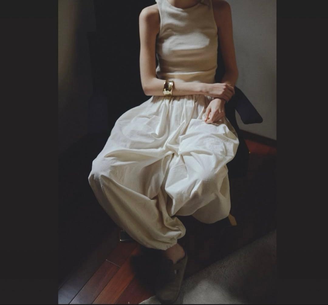 BIYOMA ビヨーマ曽根加南子　COTTON SILK CHEF PANTS