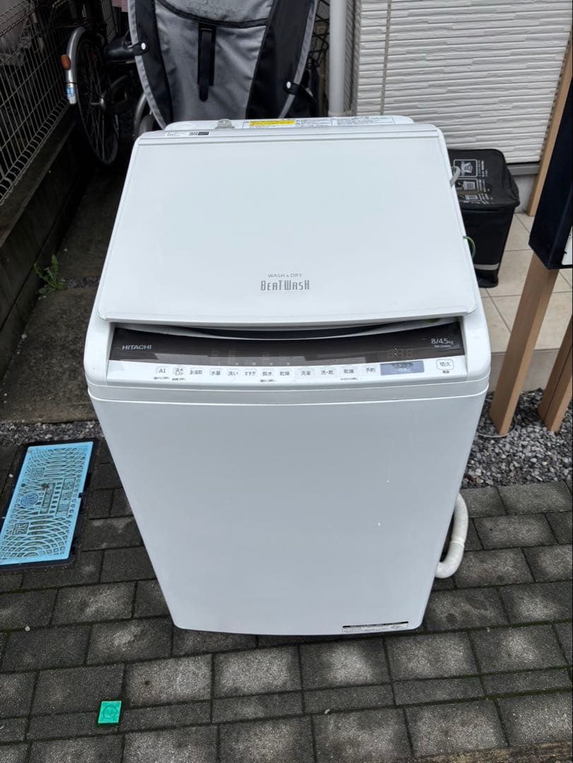 日立　BW-DV80E 縦型洗濯機　作動良好　引き取り限定品