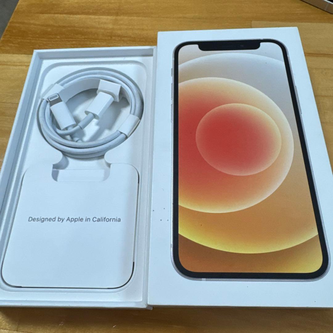 箱あり Apple iPhone 12 mini ホワイト 64G 本体