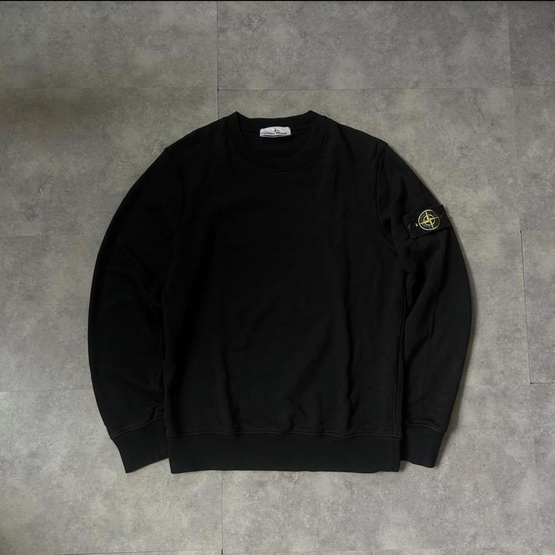 【希少Mサイズ❗️】stone  スウェットトレーナー　ブラック　M