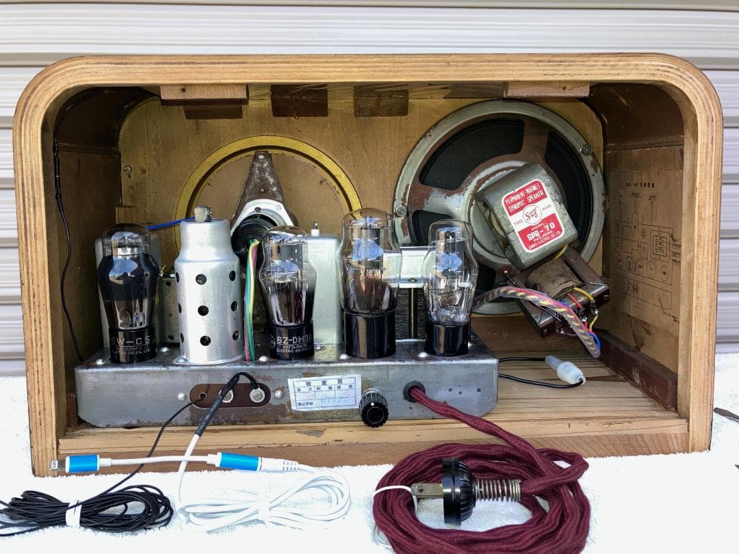 保証1カ月サンヨー真空管ラジオSS-148ラジオの王様\"孔雀号\"整備済完全動作品