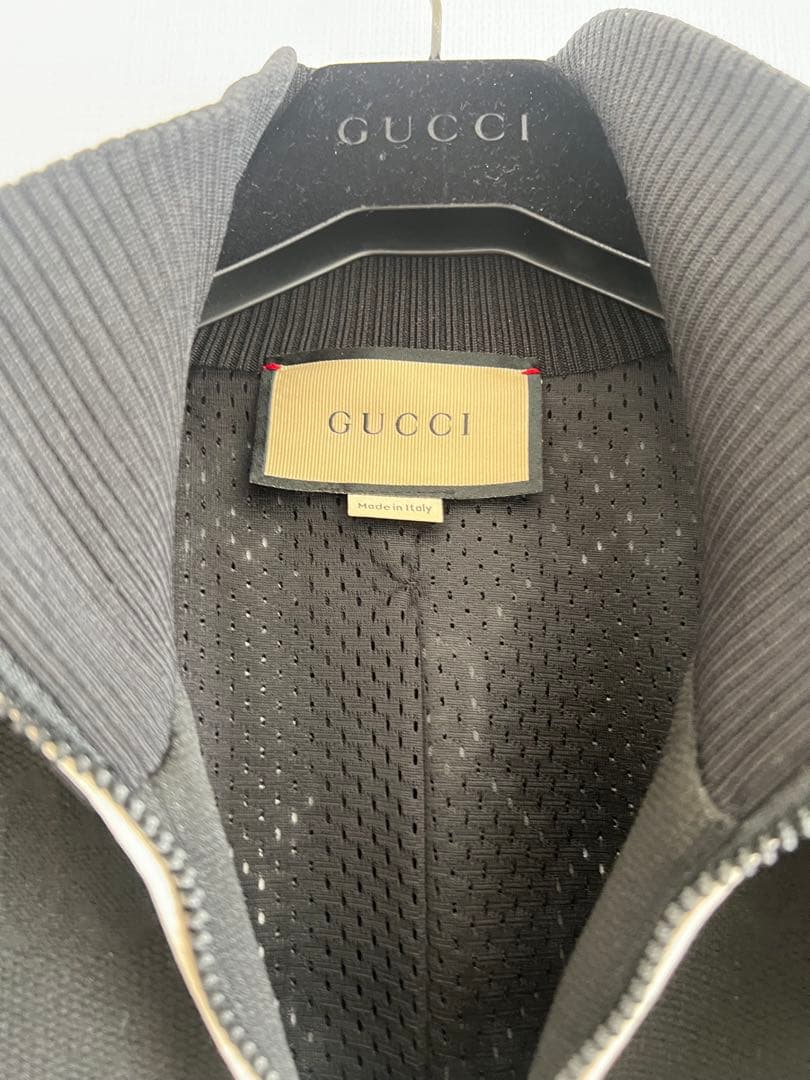 GUCCI GGジャカードモノグラムトラックジャケット・パンツ　セットアップ　黒