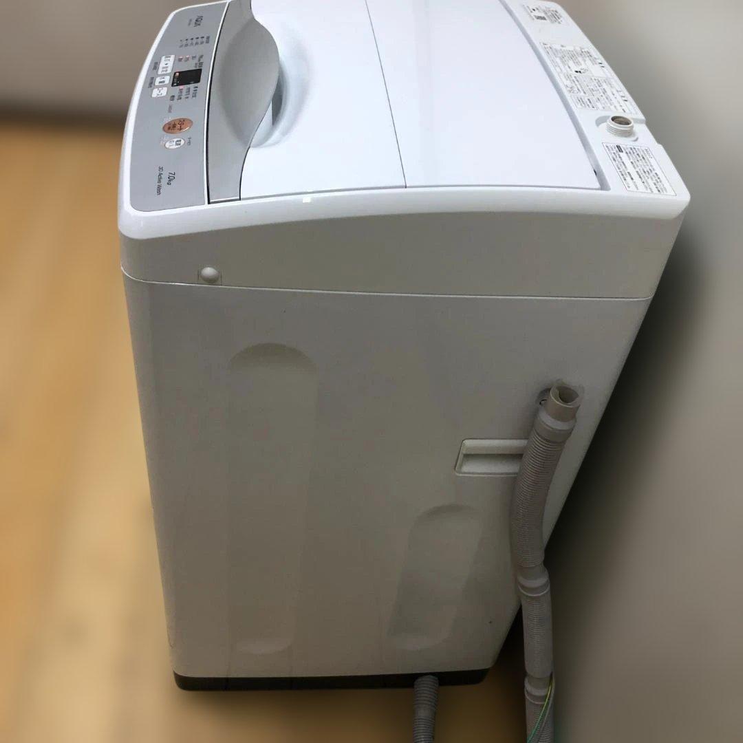 【送料無料】アクア 2022年　洗濯機 AQW-H74 AQUA　88233-1