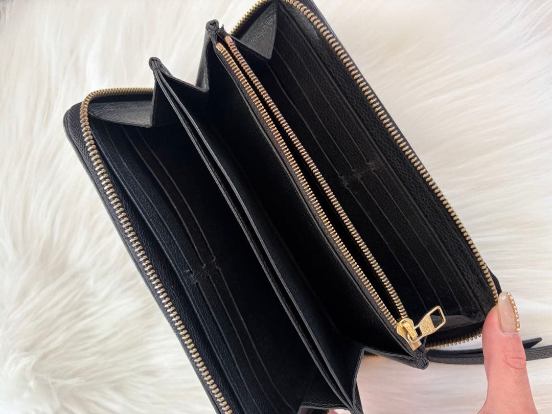 ルイヴィトン ジッピーウォレット モノグラム アンプラント ノワール