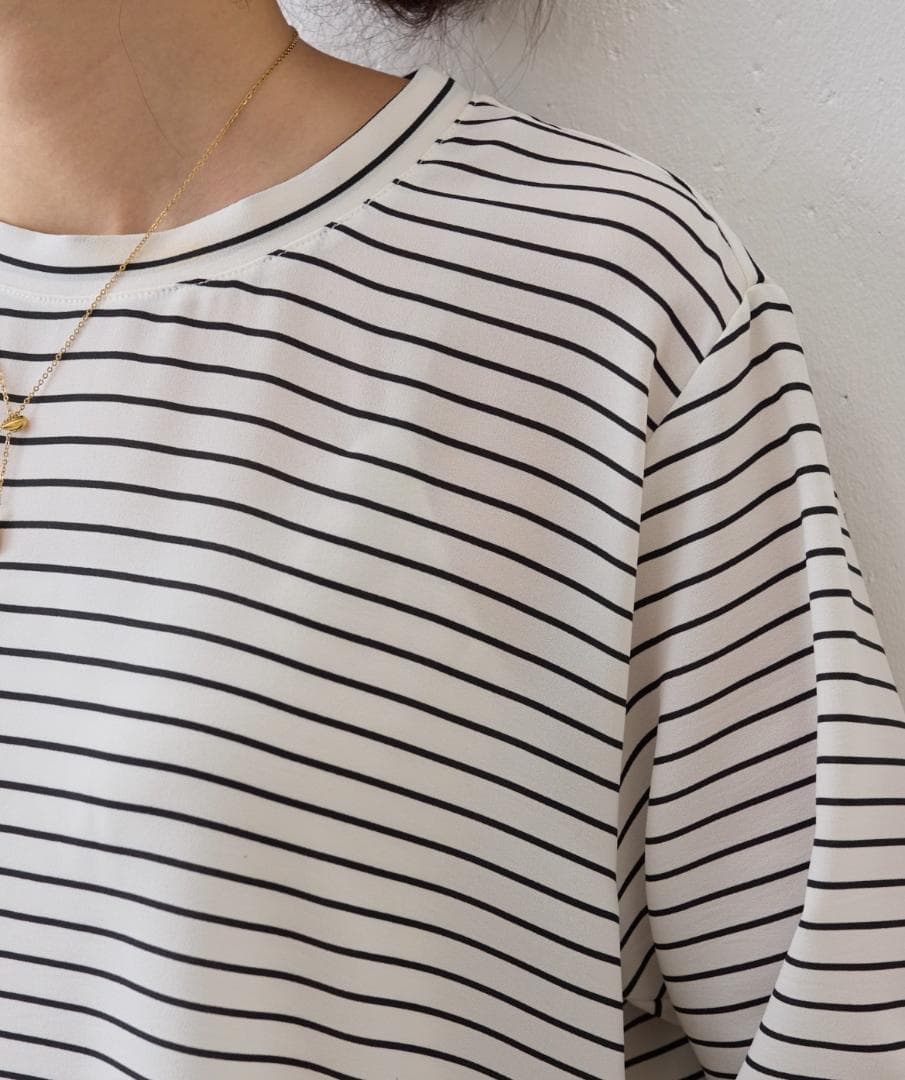 【年末値下】【新品タグ付】BEARDSLEY 後ろドレープTブラウス