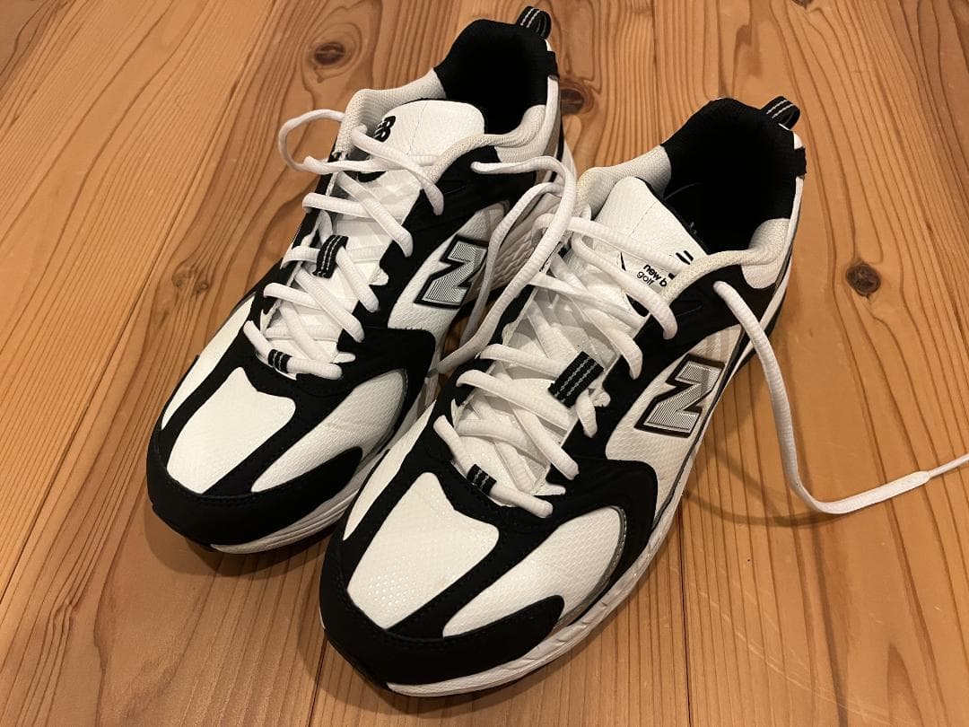 26.5 New Balance 530 ゴルフシューズ ホワイト/ブラック