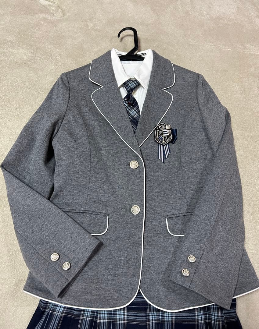 pom polenta 卒業式　入学式　発表会　受験　制服風ブレザー5点セット！