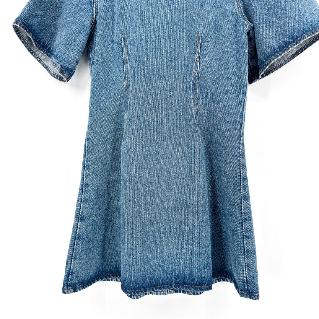 25SS 新作 ami PARIS アミパリス デニムミニワンピース M