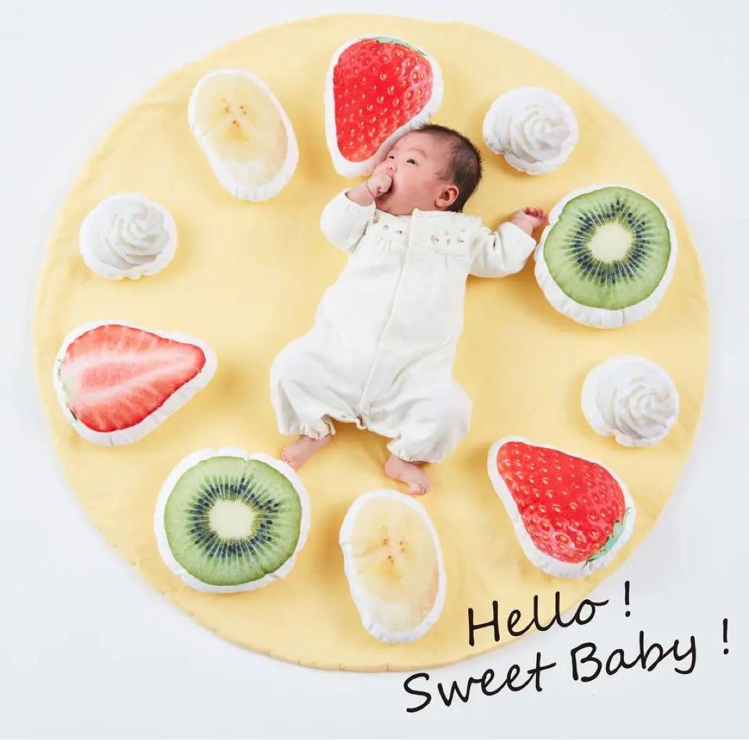 おくるみクレープ (フルーツ増し増しセット）写真撮影 マンスリーフォト 100日