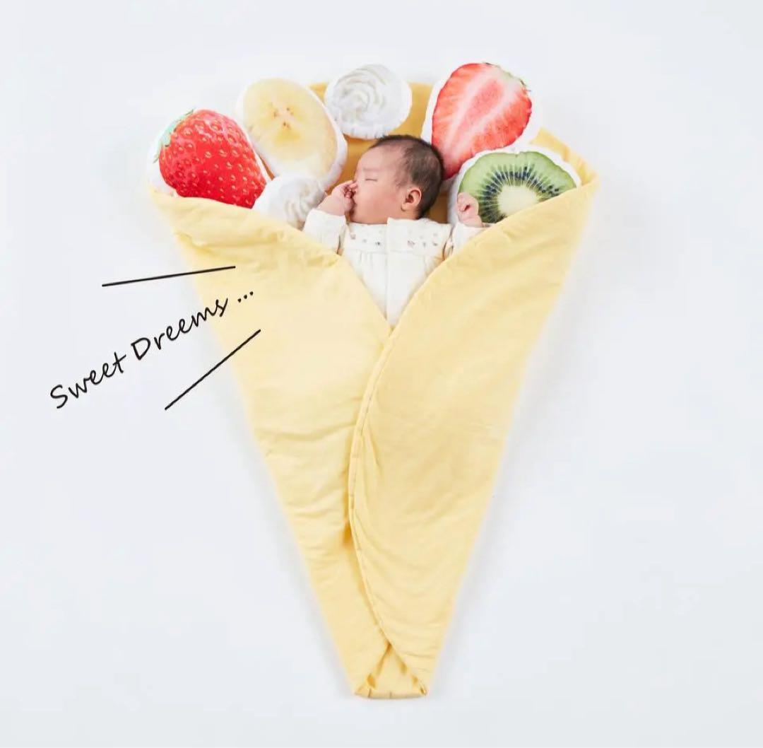 おくるみクレープ (フルーツ増し増しセット）写真撮影 マンスリーフォト 100日