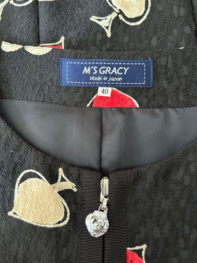 M'S GRACY ハートトランプ柄ワンピース 40