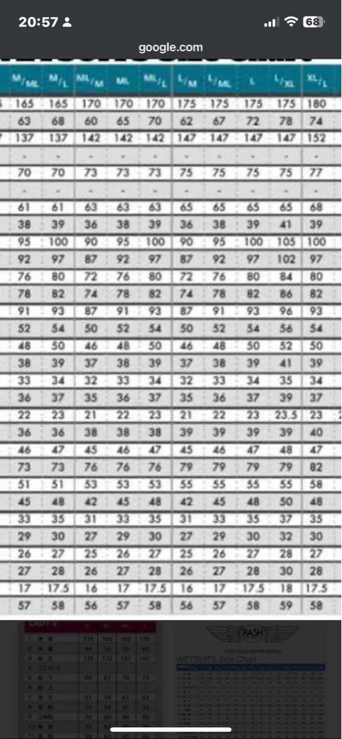 RASH ブラック フルスーツ セミドライ　ML/L