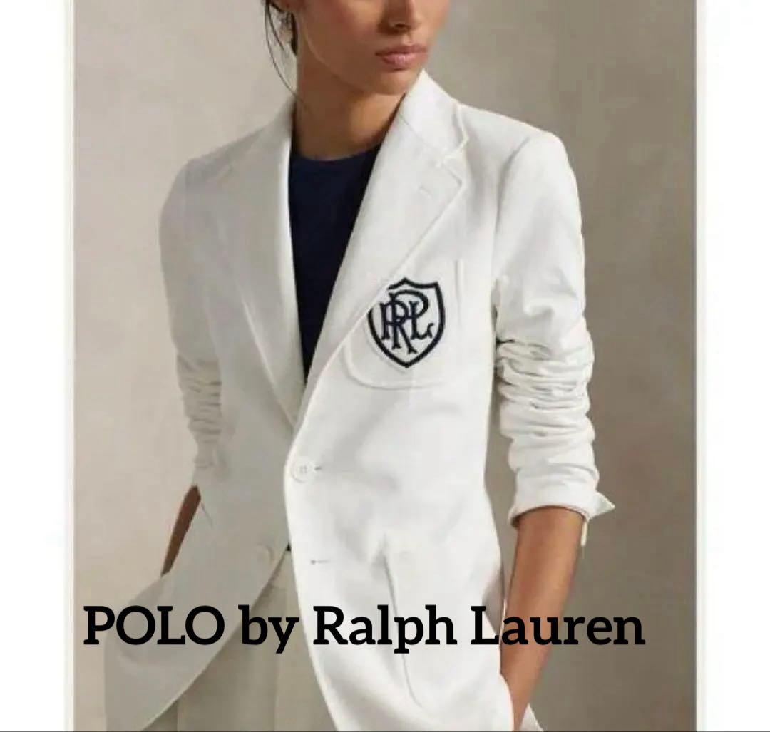 ラルフローレン ロゴクレスト コットン ジャージー ジャケットUS6 L相当QR