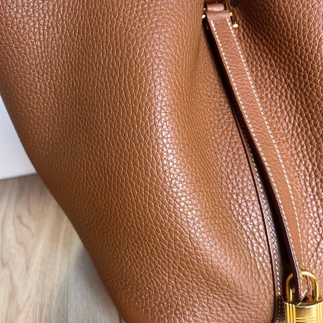 のあ！HERMES エルメス　ピコタンロック　MM ブラウン　C刻印