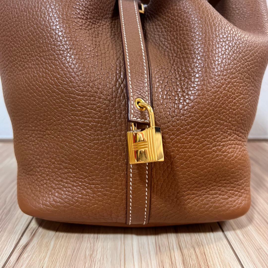 のあ！HERMES エルメス　ピコタンロック　MM ブラウン　C刻印
