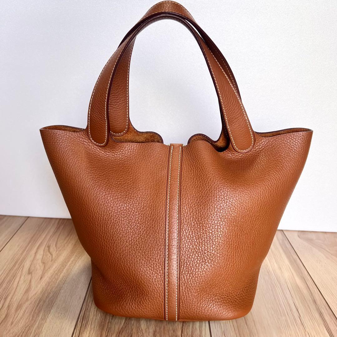 のあ！HERMES エルメス　ピコタンロック　MM ブラウン　C刻印