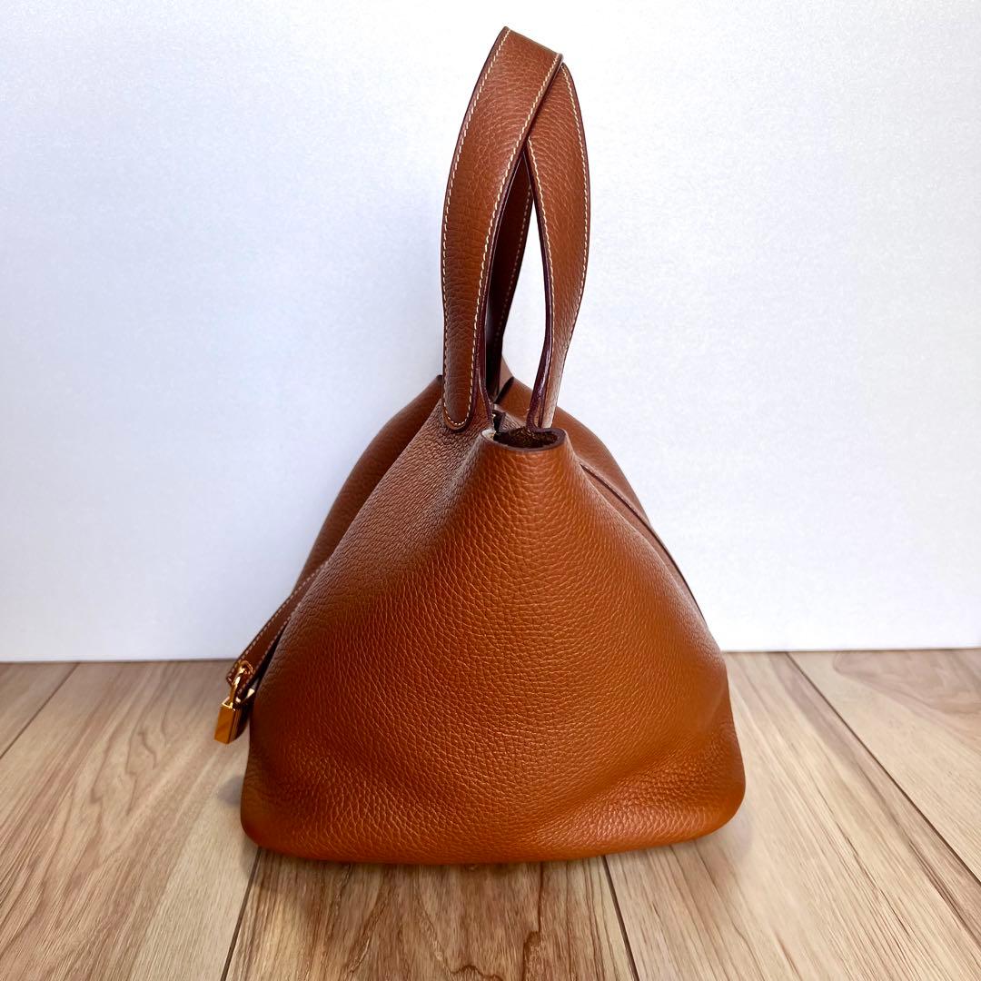 のあ！HERMES エルメス　ピコタンロック　MM ブラウン　C刻印