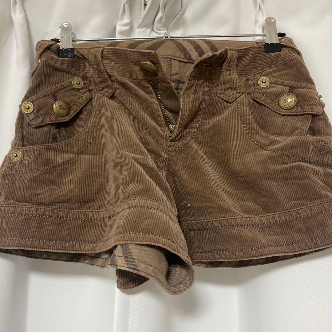 Burberry Blue Label コーデュロイショートパンツ 36 正規品