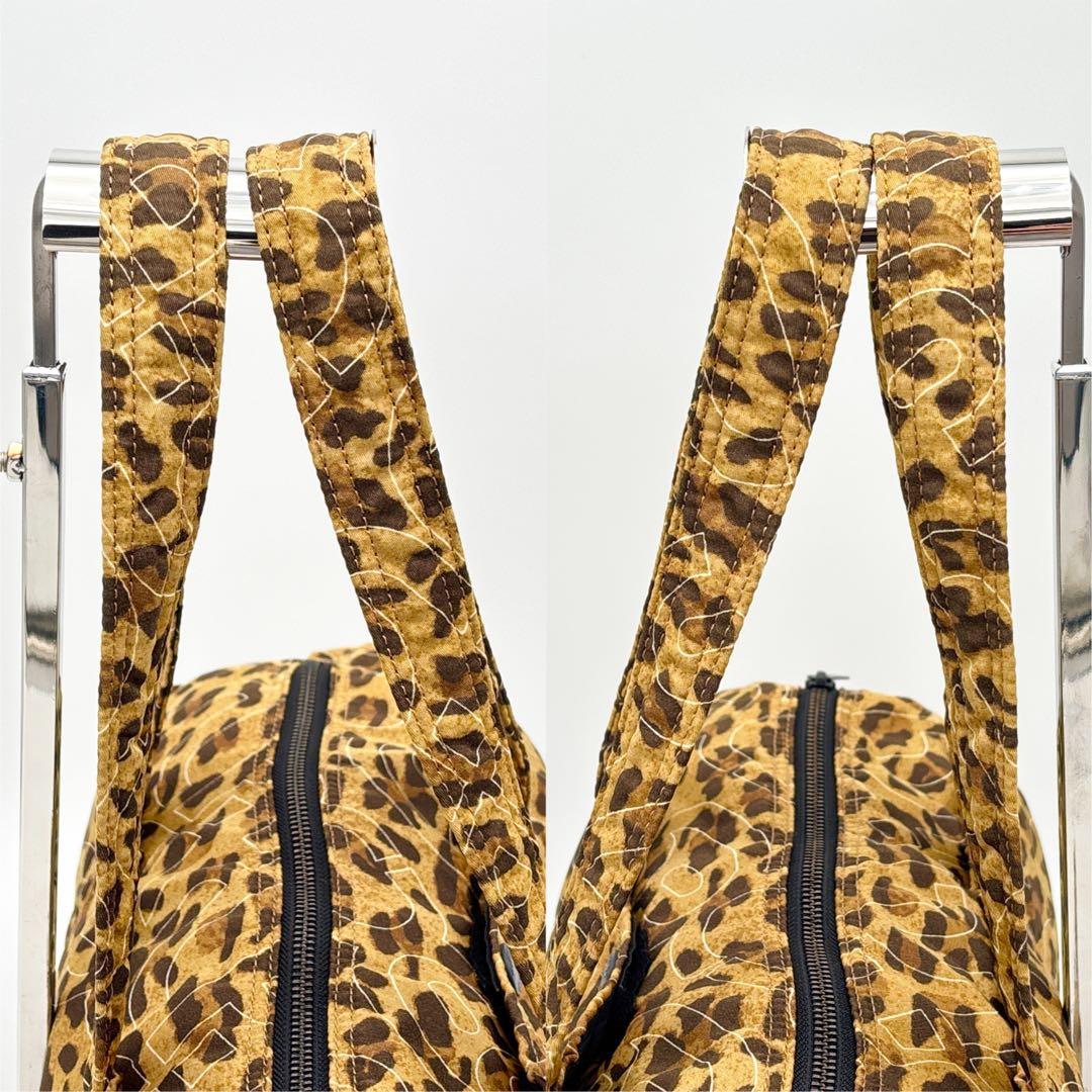 【希少・美品】PORTER×X-girl ドラムバッグ レオパード 肩掛け 豹柄