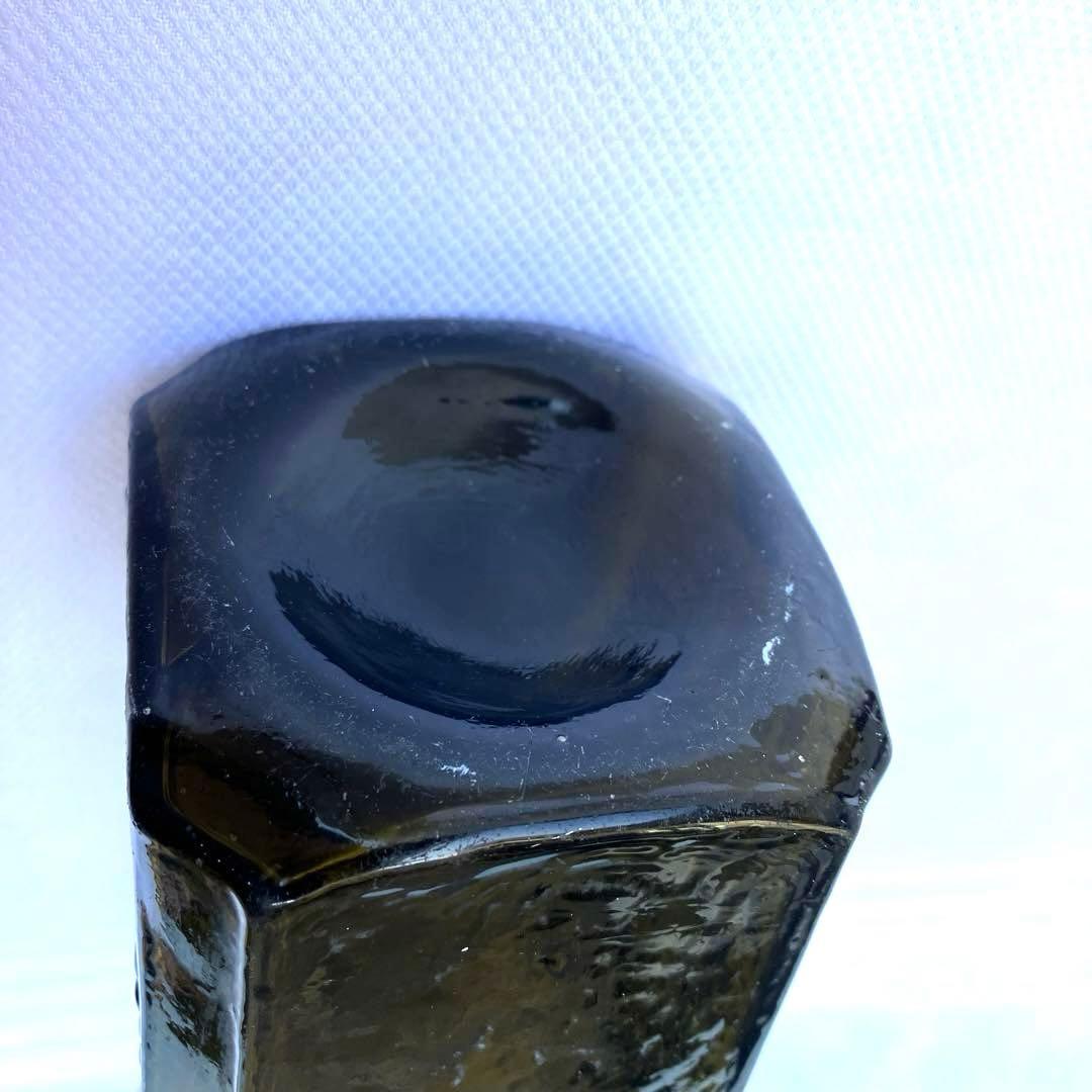 オランダ瓶　ジンボトル　骨董　古いガラス