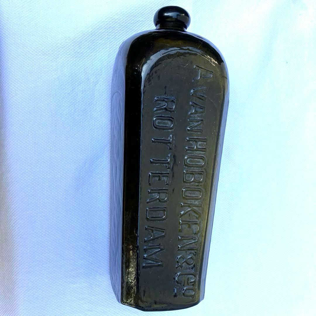 オランダ瓶　ジンボトル　骨董　古いガラス