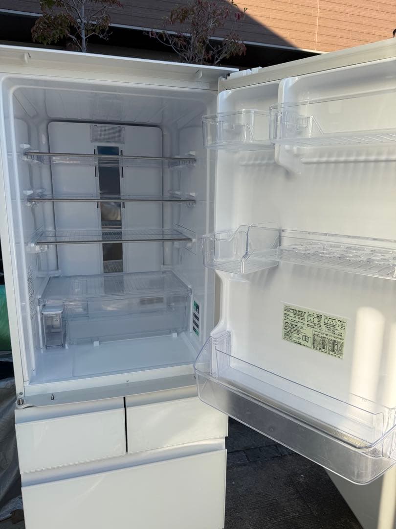 SHARP 5ドア冷蔵庫 SJ-GW41F-W 412L どっちでもドア