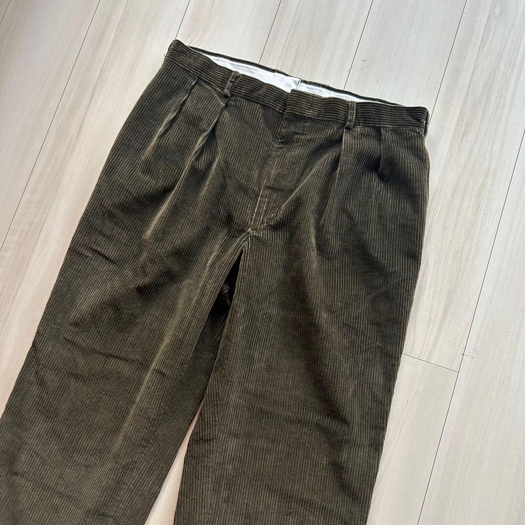 80s ブルックスブラザーズ コーデュロイパンツ USA製 35×29 オリーブ