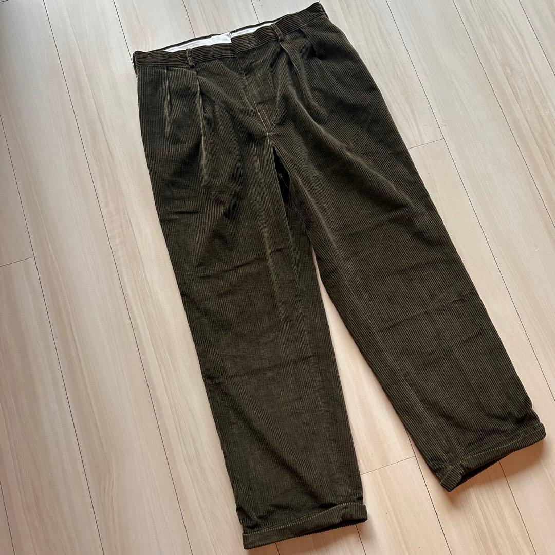 80s ブルックスブラザーズ コーデュロイパンツ USA製 35×29 オリーブ
