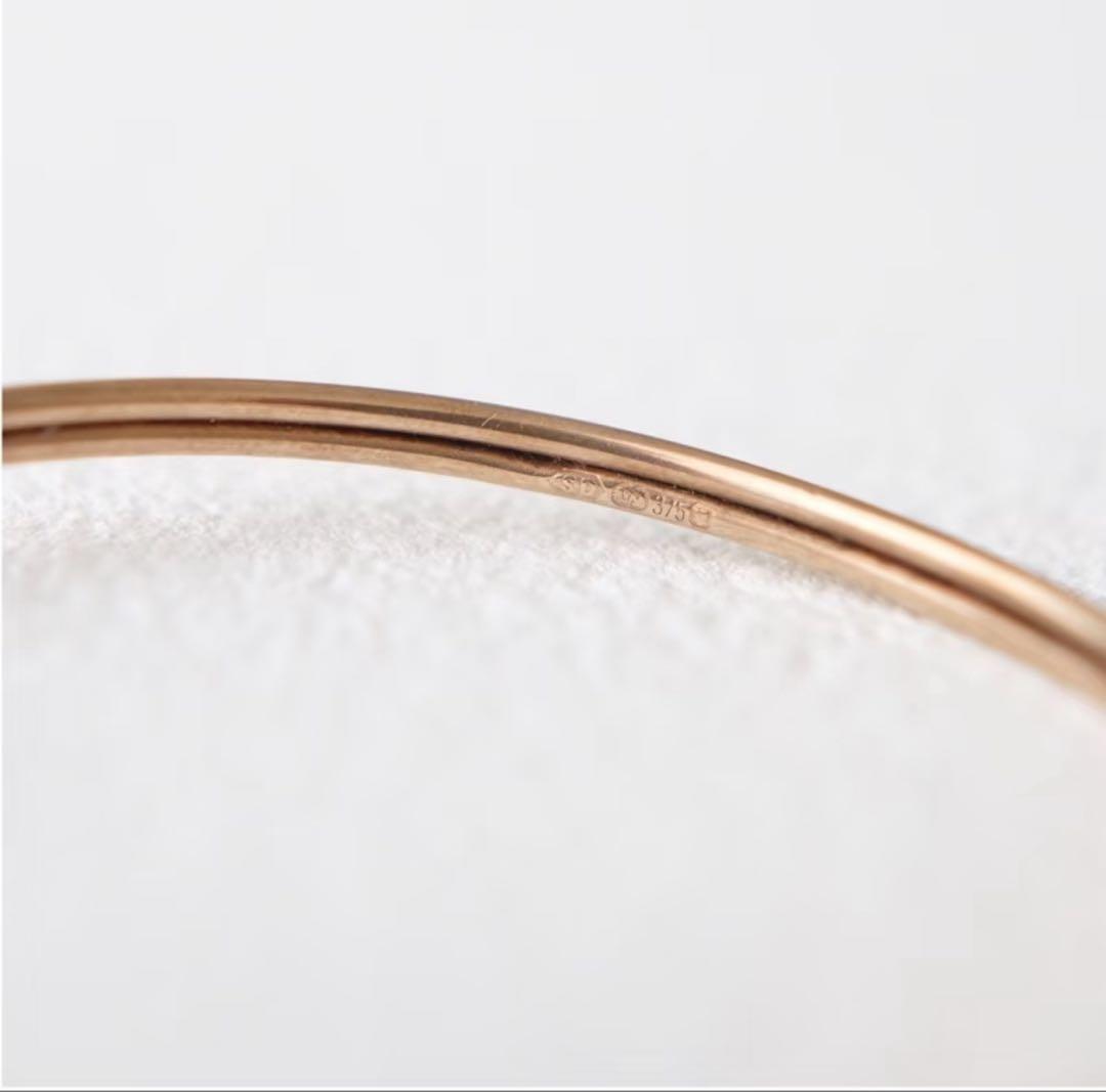 イギリス製ヴィンテージの9Kゴールド製スネークバングル