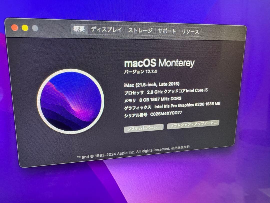 Macデスクトップ Apple iMac (21.5-inch, Late 2015)