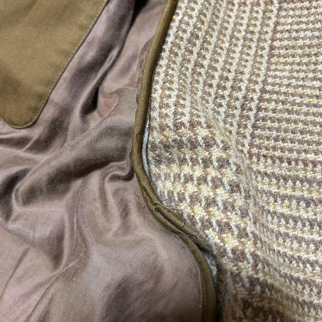 古着 ポロ バイ ラルフローレン ツイード テーラードジャケット 茶系 40