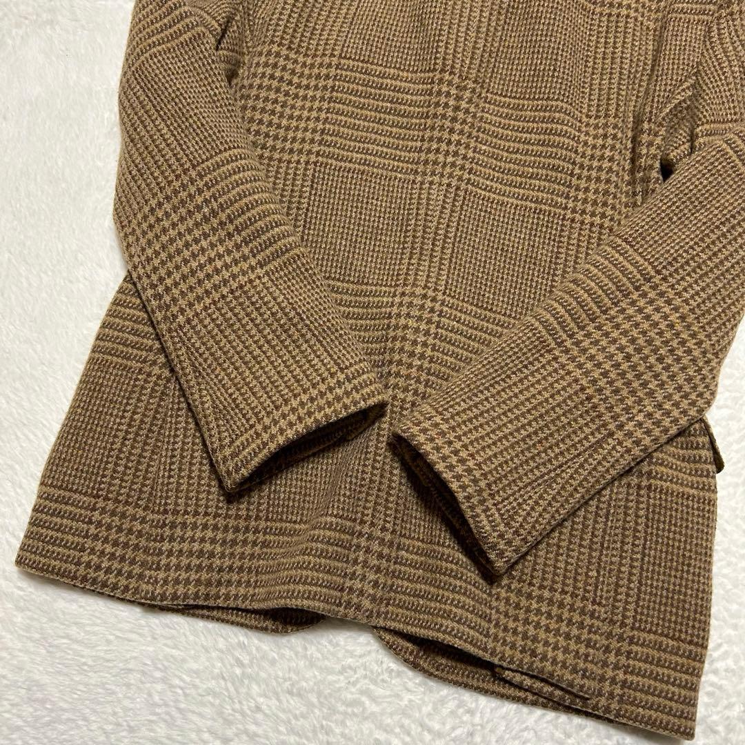 古着 ポロ バイ ラルフローレン ツイード テーラードジャケット 茶系 40