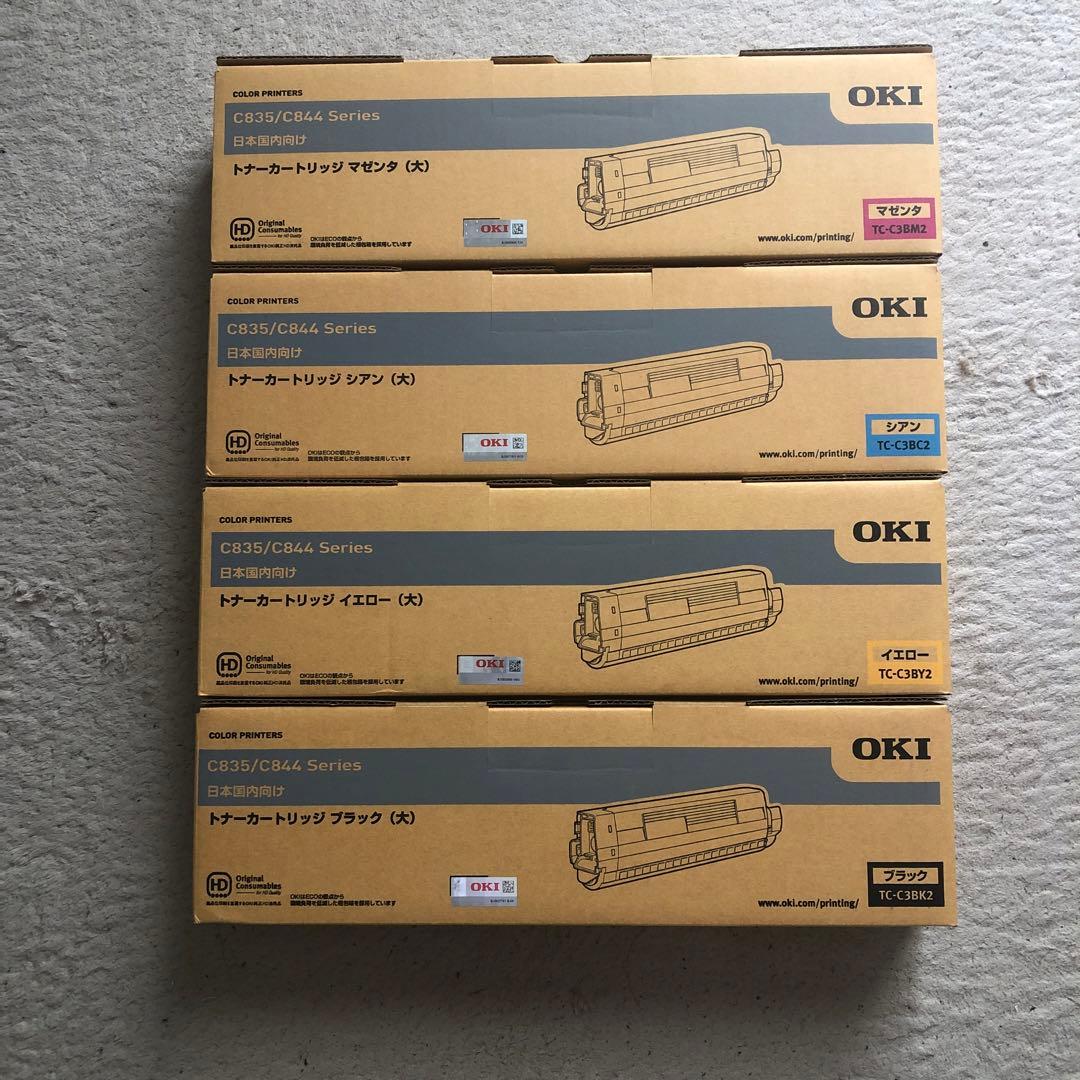 OKI 純正トナーカートリッジ （大）４色セット TC-C3B №２