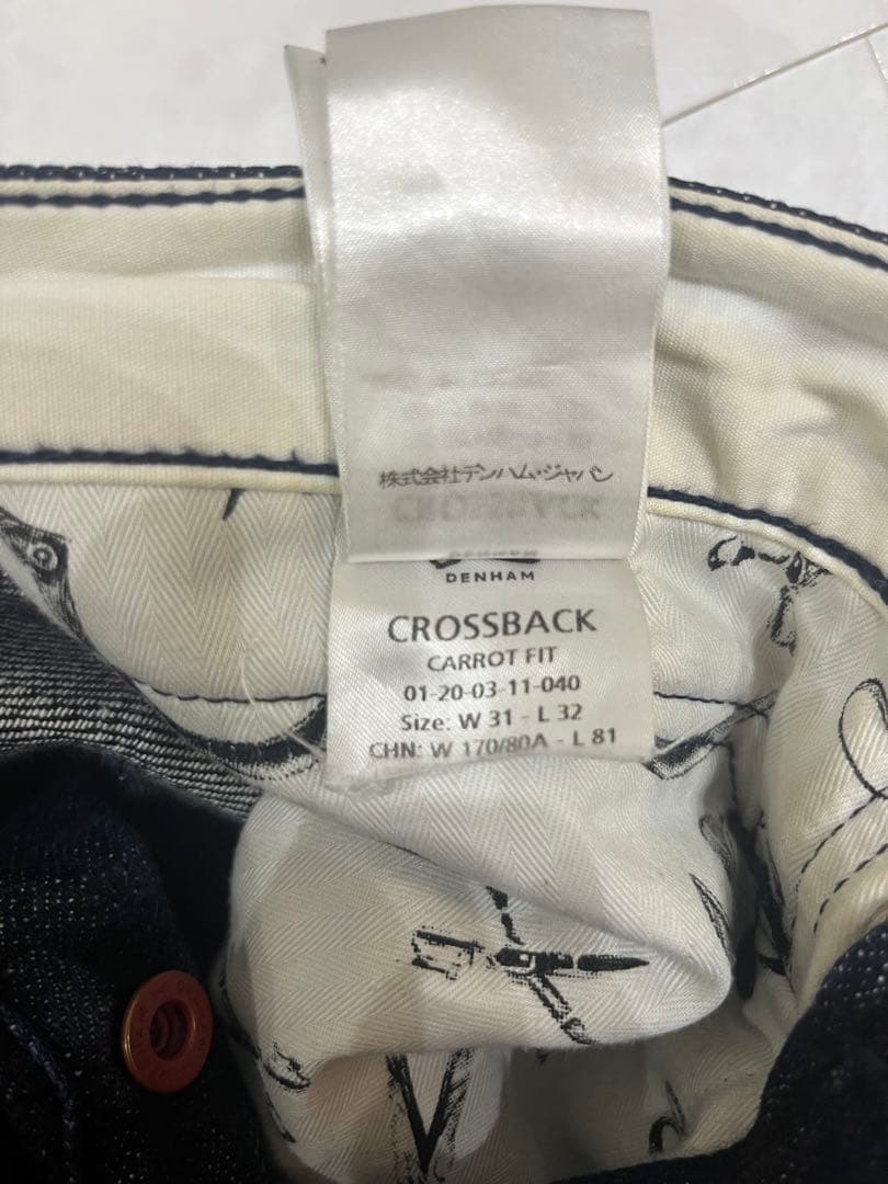 DENHAM クロスバッグ MIJLTV デニム W31 濃紺 限定品 410着