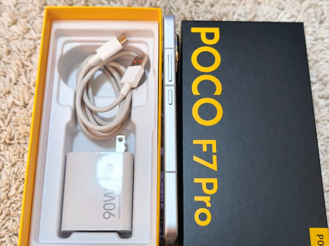 POCO F7 Pro シルバー 12GB RAM 256GB ROM