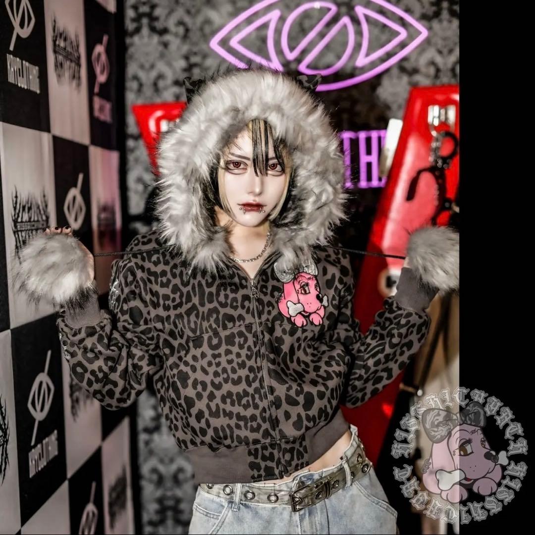 【ネット完売品】GALFY×KRYコラボ ケモ耳蹴威ギャルちゃんPK ブラック