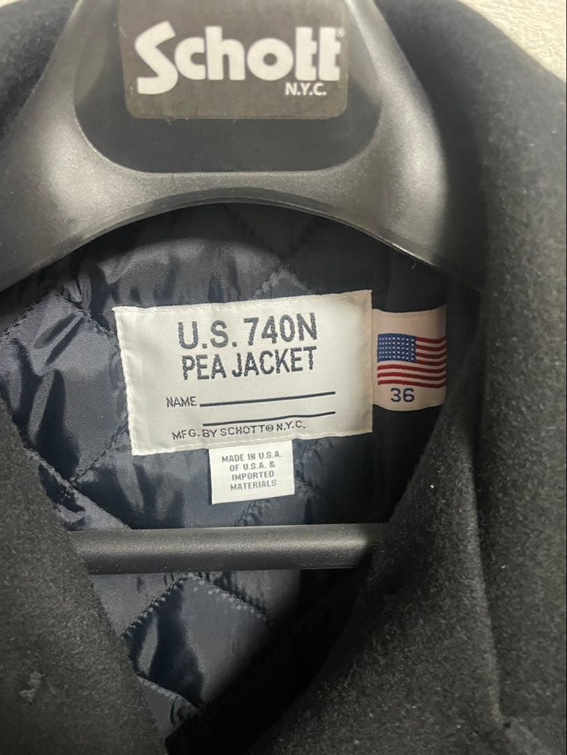 Schott ショット USA LINE 740 24oz ウールピーコート