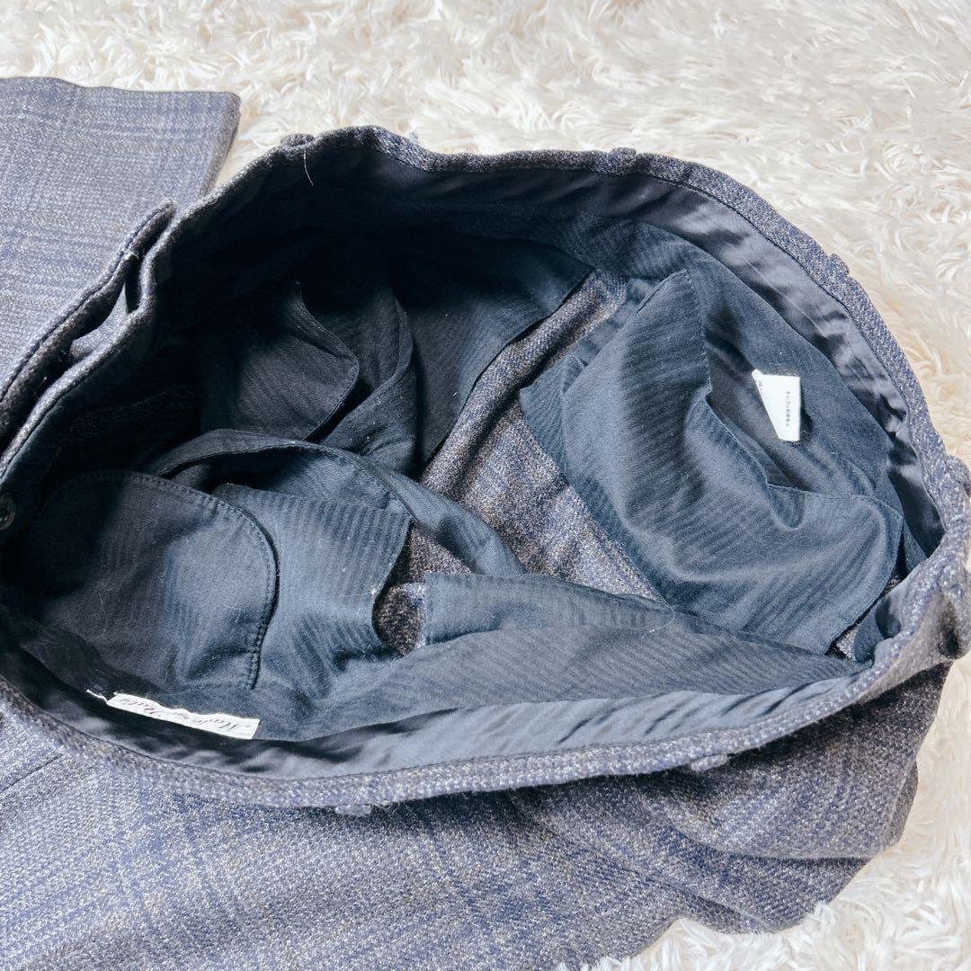 トゥアン様✨Belvest カシミヤ混 セットアップ チェック ブラウン