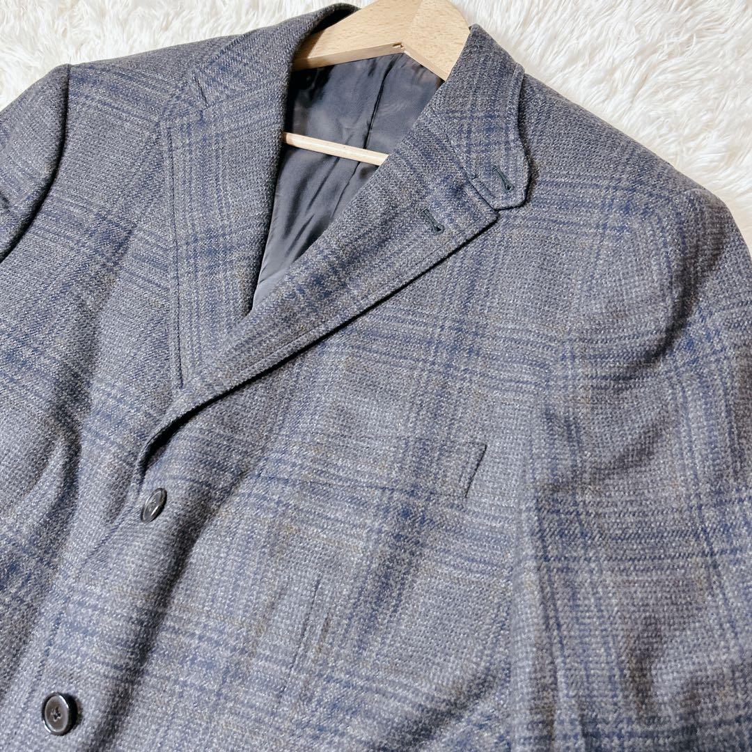 トゥアン様✨Belvest カシミヤ混 セットアップ チェック ブラウン