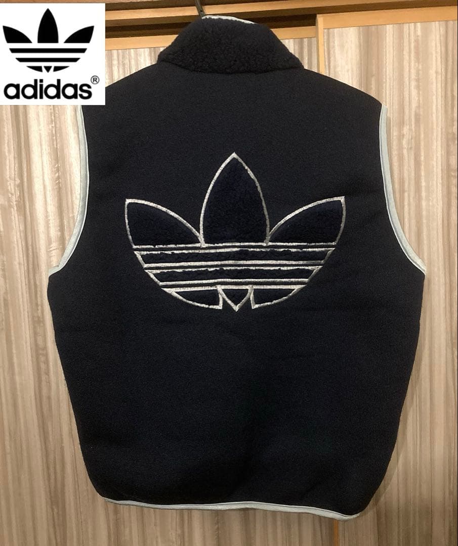 激レアadidas 80s 90s タグ付き未使用品‼️ボアベスト　ボアジャケット