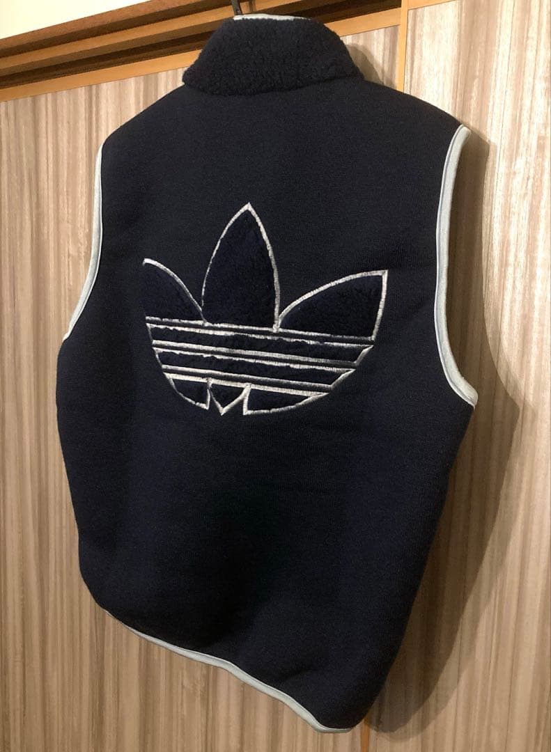 激レアadidas 80s 90s タグ付き未使用品‼️ボアベスト　ボアジャケット