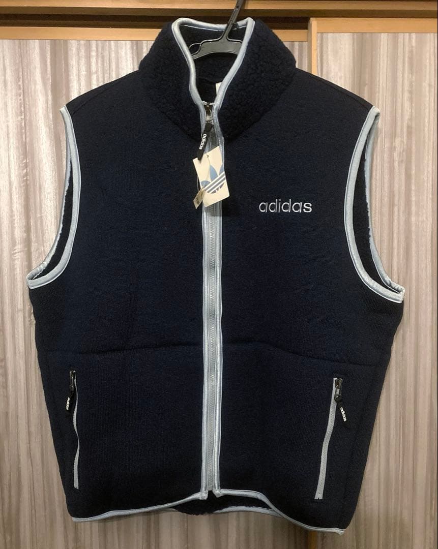 激レアadidas 80s 90s タグ付き未使用品‼️ボアベスト　ボアジャケット